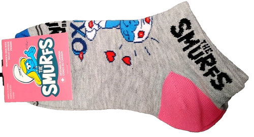 Smurf gray Adult Novelty ankle Socks one size New - Picture 2 of 3
