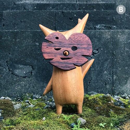 Wooden Korok Statue Handicraft Decoration Game Lovers Zelda Breath of The Wi a - Picture 7 of 12