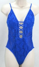 New Look blue one piece bathing suit UK size 14 US size 12