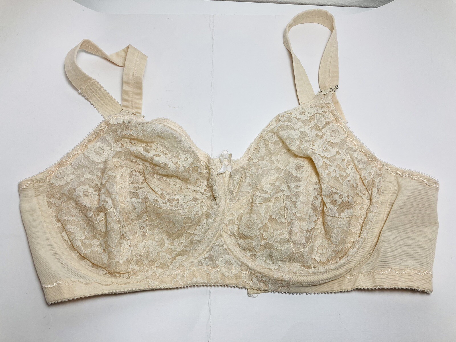 Vntg JC Penney Bra Style 1827 size 38D Ivory Lace UW Full Cup EUC eBay