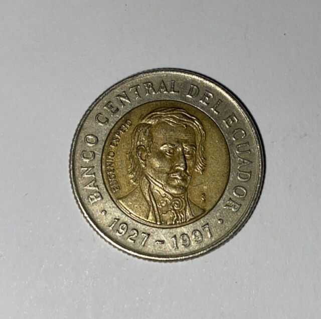 Moneta Ecuador del 1997 Bimetallica