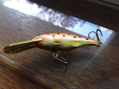 Custom Painted Rapala Shad Rap,SR-7,Gold Fish