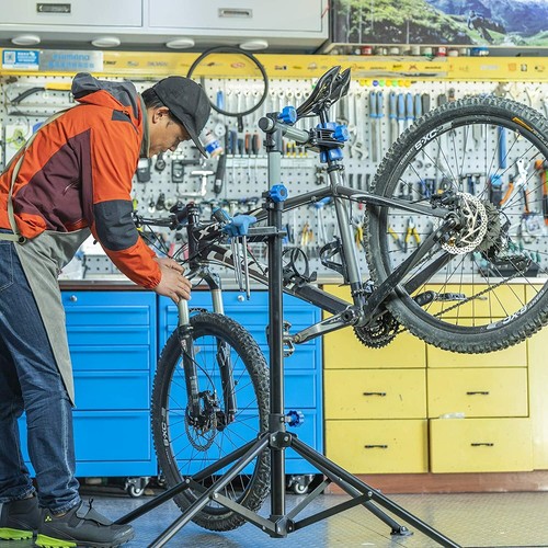 ROCKBR Bike Repair Stand Adjustable Height Maintenance Tool Rack Home Work Stand - Picture 7 of 8
