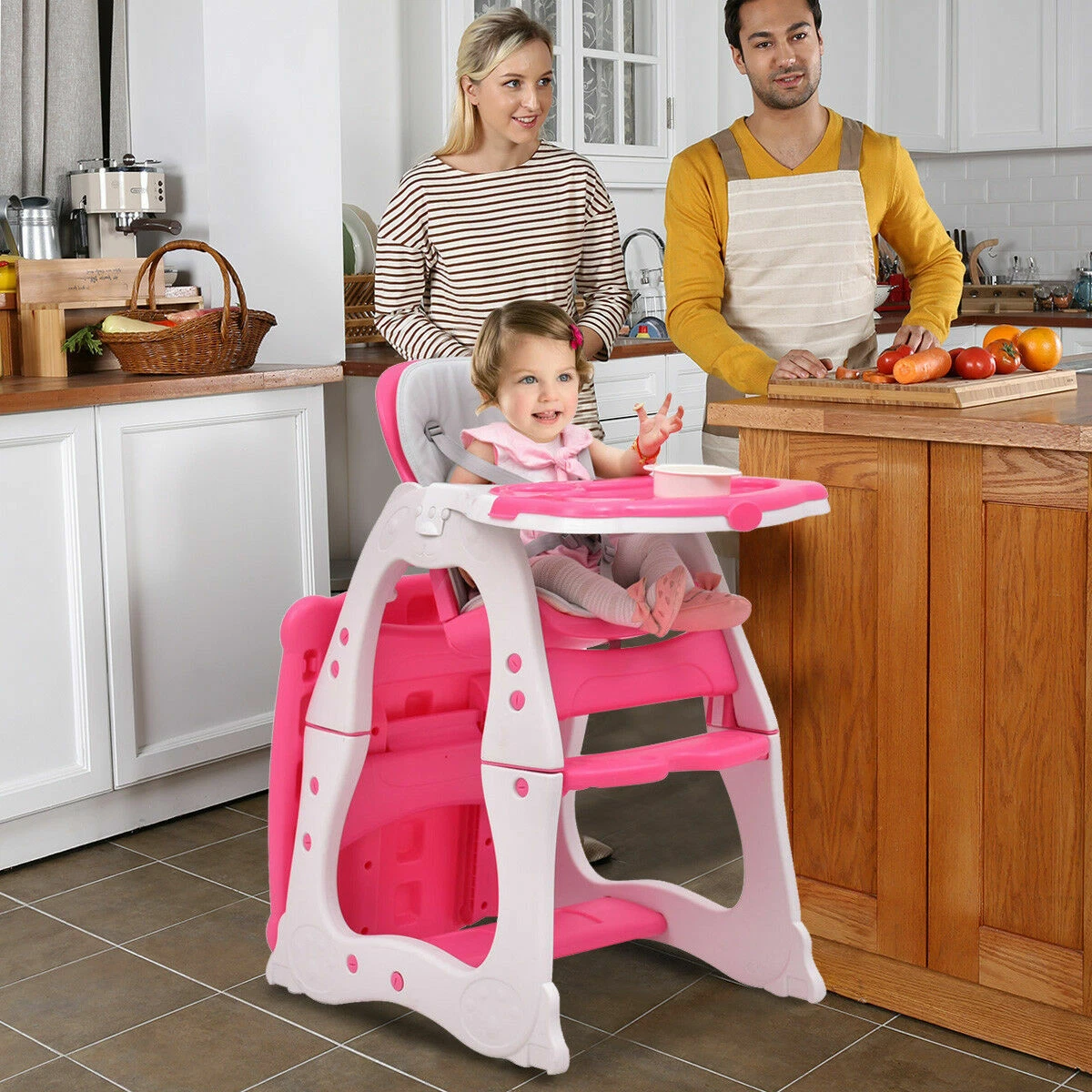 3 in 1 baby top high chair convertible play table