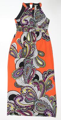 Emma & Michele Damen Maxi Paisley Polyestermischung Größe S Pul