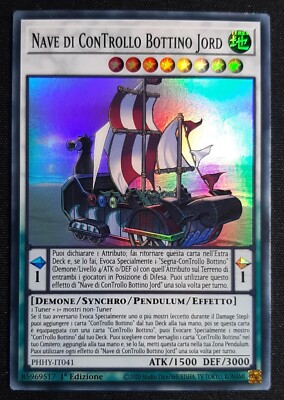 JORD Super Rare BEUTEKONTROLLSCHIFF auf Italienisch PHHY-IT041 YUGIOH