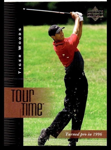 Tiger Woods 2001 Upper Deck Golf Rookie CARD #176 TOUR TIME RC