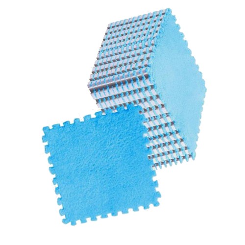 Plush Foam Carpet Tiles 10pcs Interlocking Floor Mat Fashionable Soft For - Picture 11 of 12