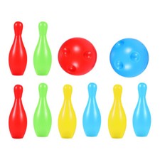 1 Juego Juegos Exterior para Niños Bolos Golpear Césped Juego de Bolos Niños