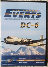 EVERTS AIR CARGO: DC-6 JUST PLANES WORLD AIR ROUTES DVD VIDEO -NEW IN OPENED PKG