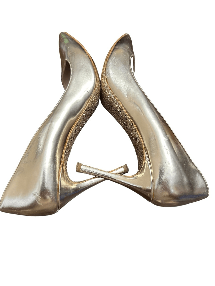 MIU MIU gold Glitter Sole pumps court shoes pointed toe stiletto