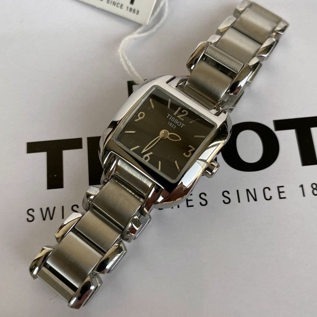 Tissot Women S T02128552 T Wave Black Dial Watch For Sale Online Ebay