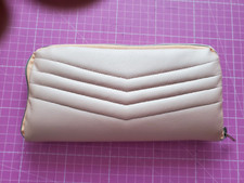 Geldbörse Portemonnaie rosa groß aus Kunstleder - Handarbeit