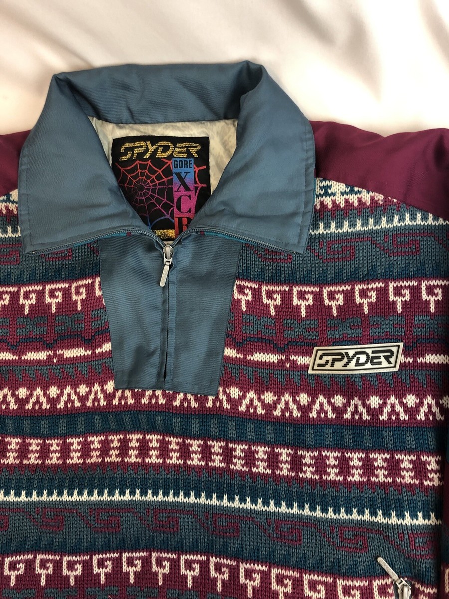 Vintage Spyder Ski Sweater Size L Gore XCR | eBay