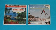 Florida MIAMI SEAQUARIUM CYPRESS GARDENS VIEW-MASTER REELS packet lot x2