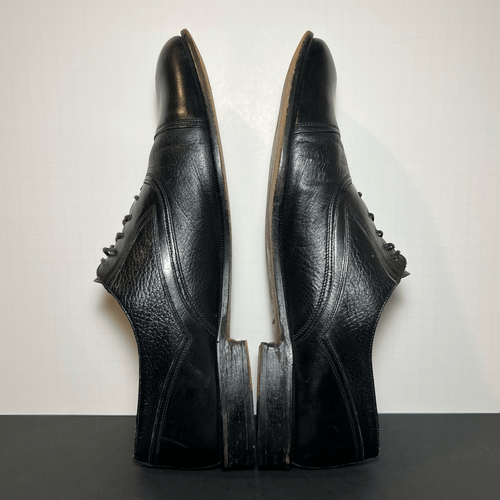 Mens JOHNSTON & MURPHY Cellini Black Cap Toe Oxford Dress Shoes / Size 13 Medium - Picture 6 of 9