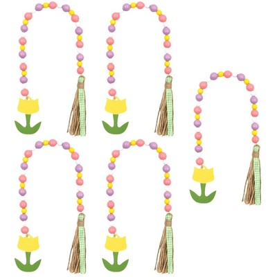  5 Pieces Perlenstickerei Zum Muttertag Lampendekoration Mit Holzperlen