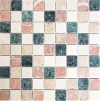 Marmormosaik Random Fliesenspiegel Wandverkleidung Bad 42-1204 | 10 Mosaikmatten