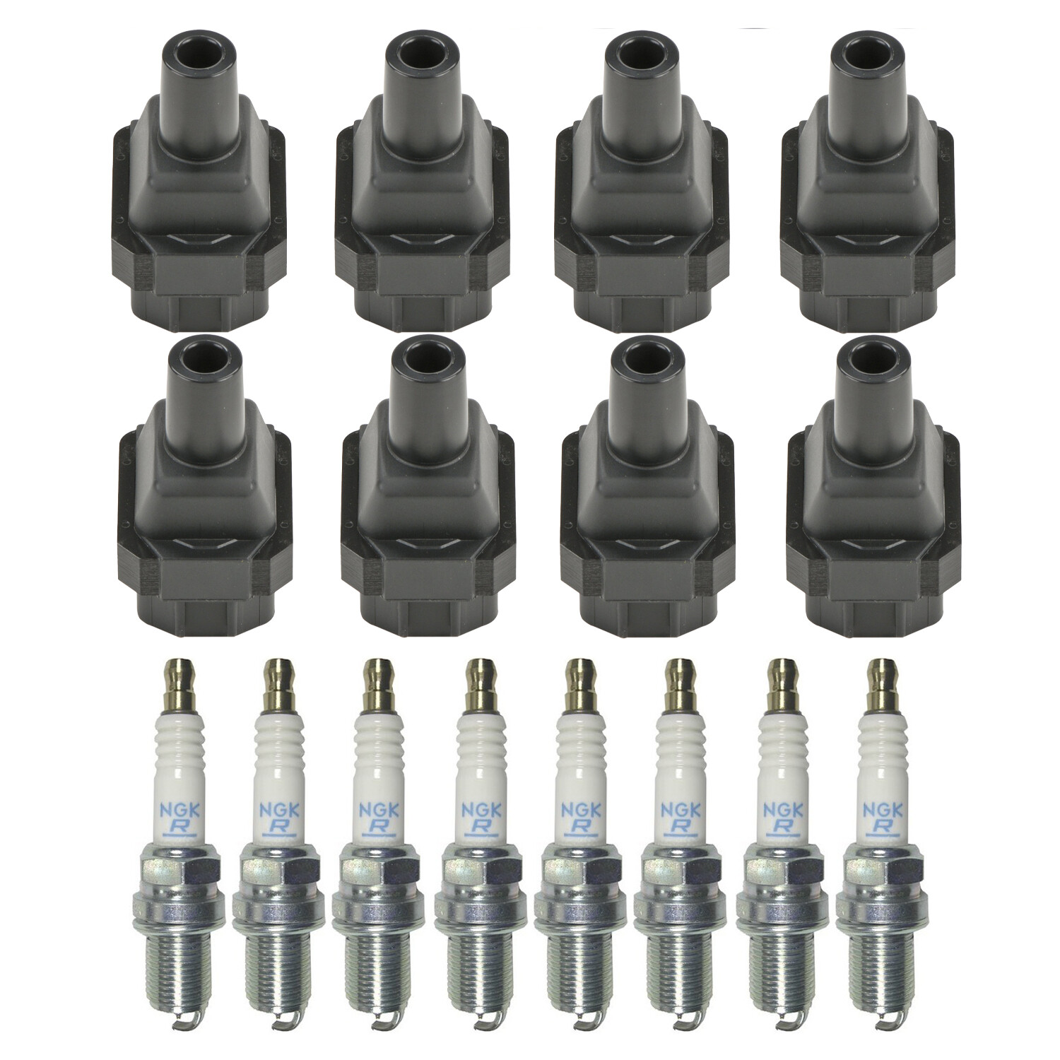 Bosch 8 Ignition Coil NGK 8 Laser Platinum Spark Plug Kit For W140 S420 S500 V8
