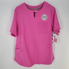 ClimateRight by Cuddl Duds Women's Scrub Top PINK New w/Tags XS or Large