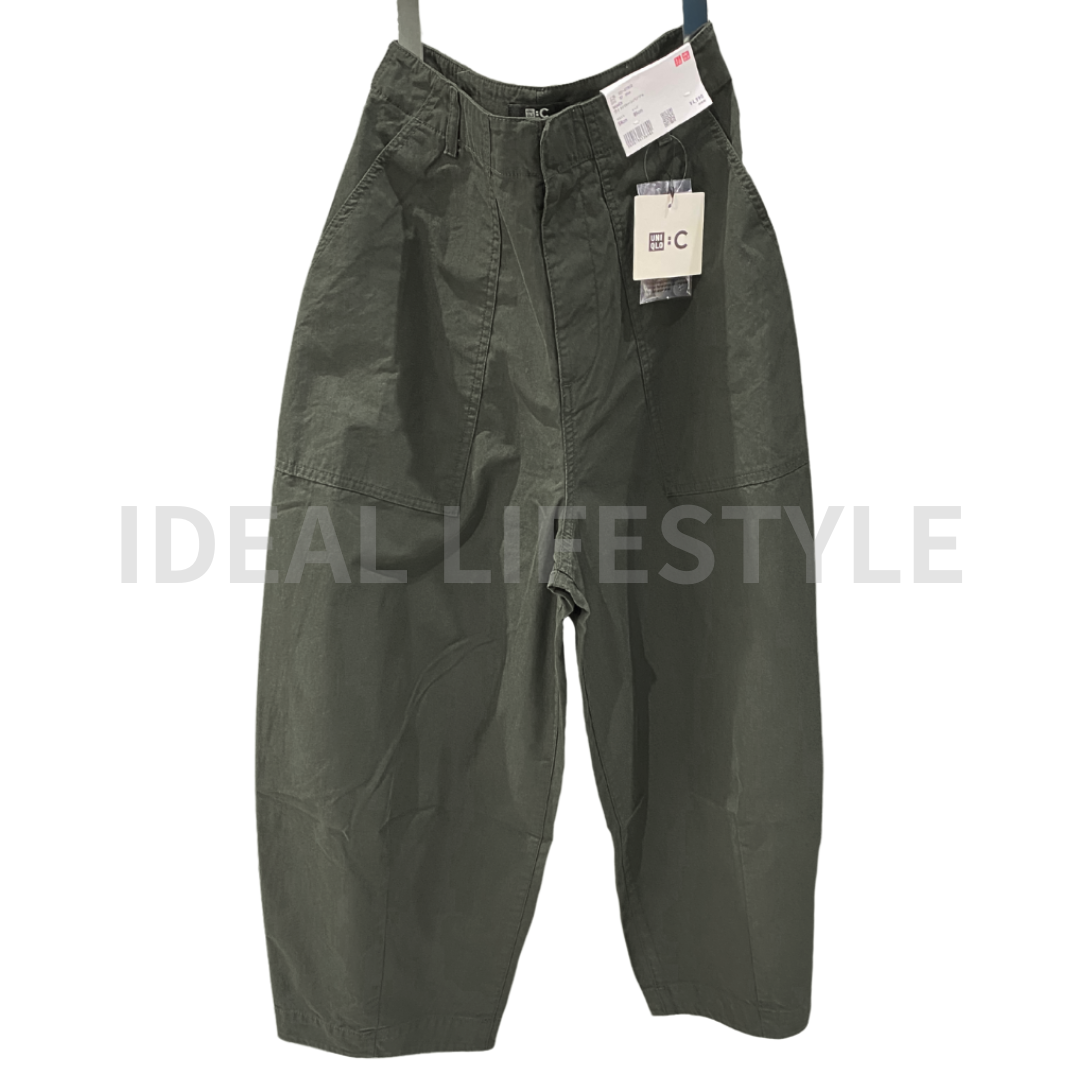 【YOURNUS】Torch Balloon Wide Pants UNIQLO :C Wide Balloon Pants 55-76 Black/Natural/Olive