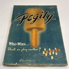 Great Vintage Original 1930 Pegity Board Game by Parker Brothers