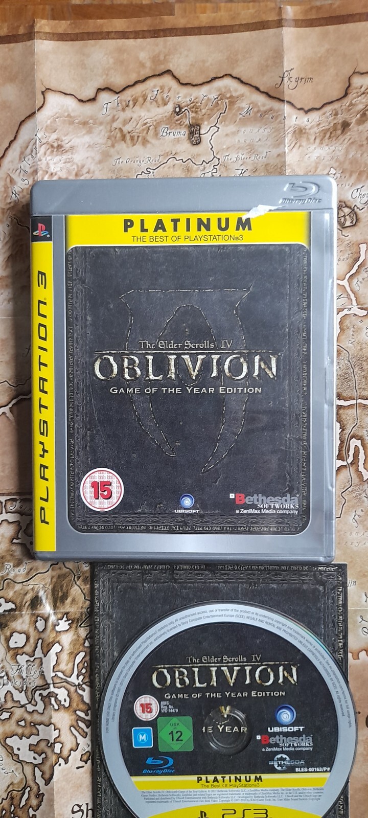 The Elder Scrolls IV: PS3 Oblivion and skyrim rare map   - ps3 ( 1 postage )