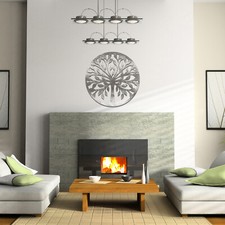 Round Abstract Tree Metal Wall Art - Modern Home Office Decor, Wedding Gift Idea