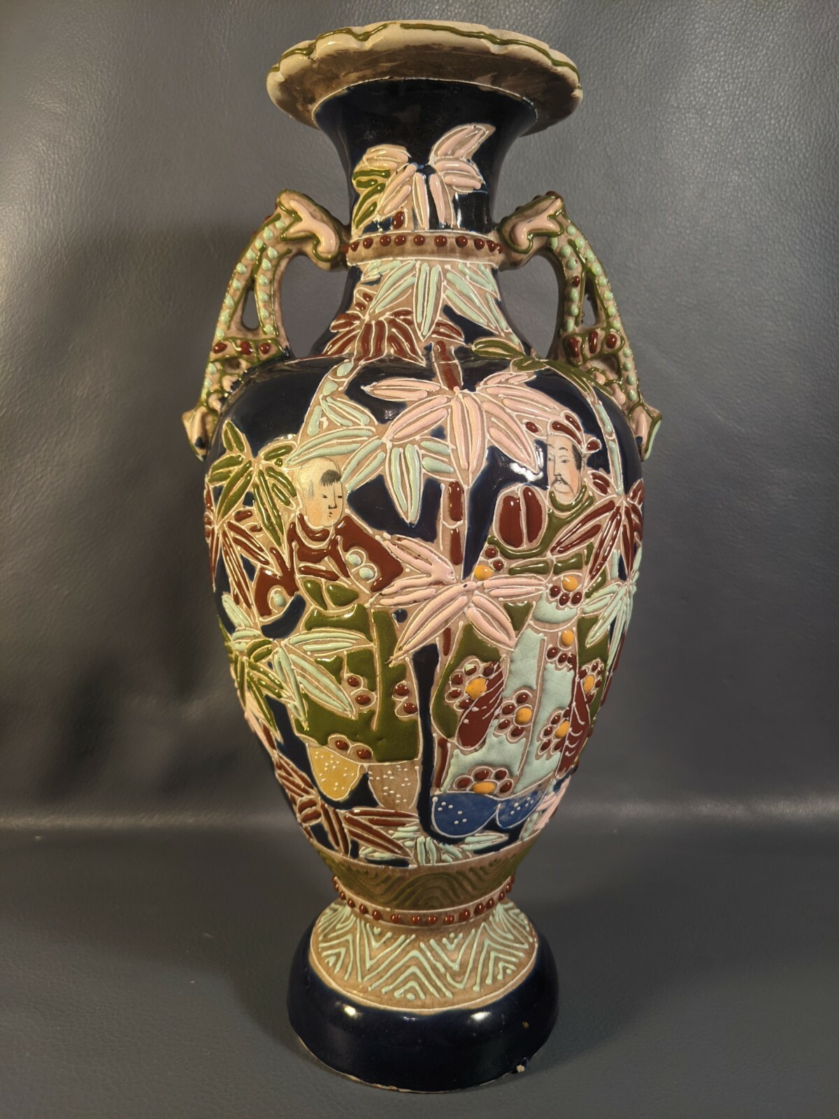 Vintage Hand Painted Oriental Vase eBay