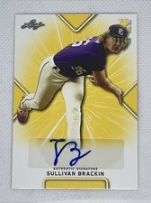 2021 LEAF PERFECT GAME YELLOW SULLIVAN BRACKIN PAPER RC AUTO # 20/20