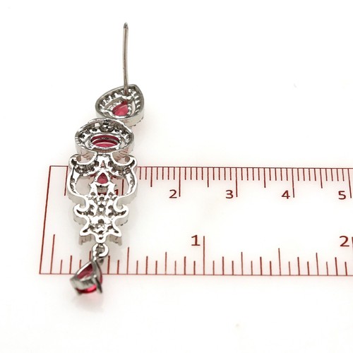 Elegant Cz Braut Halskette und Ohrringe Im Set Mehrere Farben für Damen - Bild 100 von 110