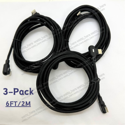 3Pack 6FT Type USB-C to USB-C Cable Fast Charging PD Cord For iPhone 15/Samsung