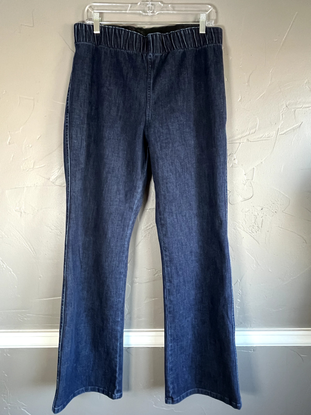 Soft Surroundings Women's Size L High-Rise Elastic Waist Jeans