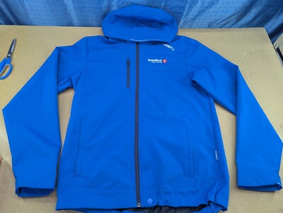 CRAFT Mens Ski Jacket Size L Cross Country Full Zip Hooded Sparebank Blue