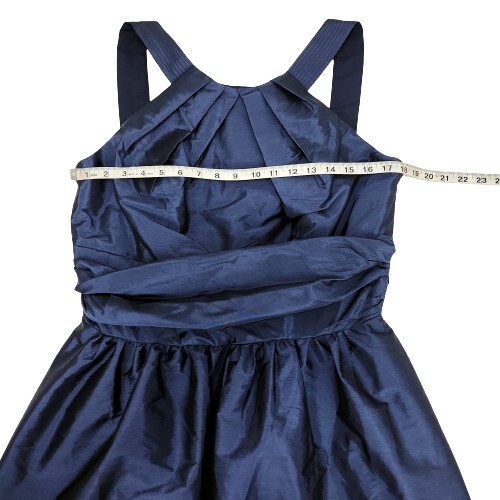 Alfred Sung Midnight Blue Halter Bridesmaid/Prom Dress Women's 16 - Picture 11 of 14