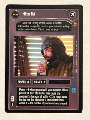 Star Wars CCG - Jabba's Palace - Nizuc Bek - DS Rare NM Condition