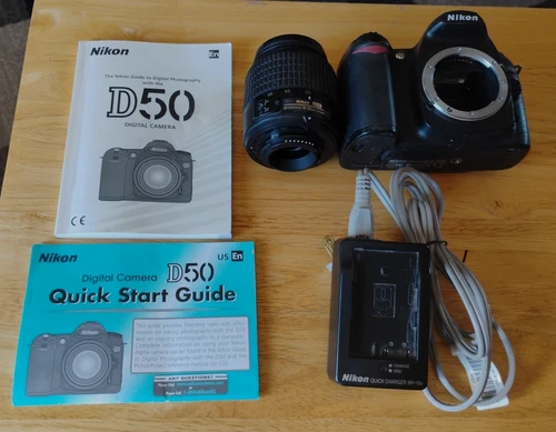 Nikon D50 Digital SLR Camera  with DX 18-55 Lens, Battery, Charger & Manual