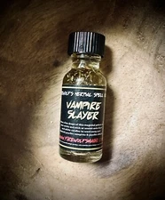 Vampire Slayer Spell Oil - Handmade, Organic, Witchcraft, Wicca, Hoodoo