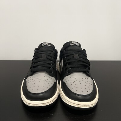 Nike Air Jordan 1 Low OG 'Shadow' 2015 Big Swoosh Gray Black