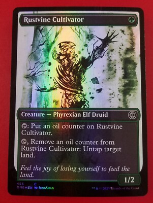 1x Rustvine Cultivator (455) | FOIL Showcase | Phyrexia: All Will Be One | MTG