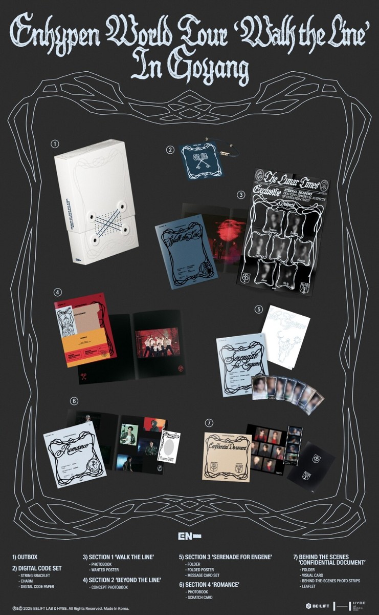 WEVERSE POB] Enhypen World Tour 'Walk The Line' in Goyang+Pre