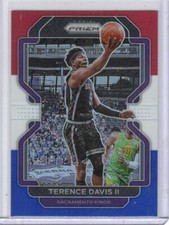 2021-22 Prizm Red White Blue #139 Terence Davis II Sacramento Kings