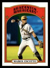 2021 Topps Heritage Minor League #130 Maikol Escotto Card Bradenton Marauders