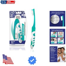 GuruNanda Folding Toothbrush with Built-in Cover, Perfect for Travel, HikingO...
