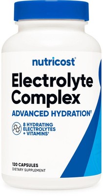 Nutricost Electrolyte Complex (Advanced Hydration) 120caps GF - EXP 07/2028
