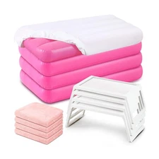 Windyun 16Pcs Kids Slumber Party Supplies -4 Kids Air Mattress with White Fit...
