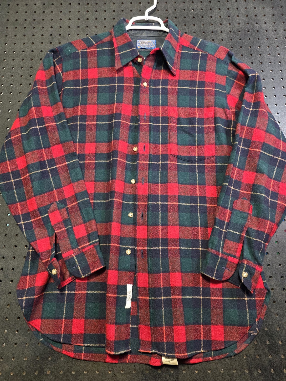Pendleton 100% Wool Button Down Plaid Flannel Shi… - image 1