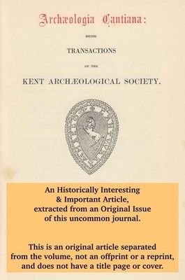 THE BROOKE TOMB, COBHAM. AN ORIGINAL ARTICLE FROM THE ARCHAEOLOGIA CANTIANA: TRA