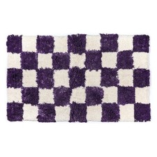 NEW Mackenzie-Childs Checkerboard Violet Bath...