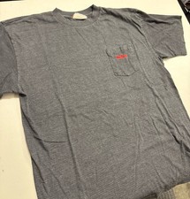 Vintage Marlboro Unlimited Gray Striped Embroidered Pocket T-Shirt 90s USA